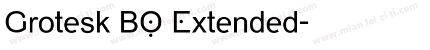 Grotesk BQ Extended字体转换